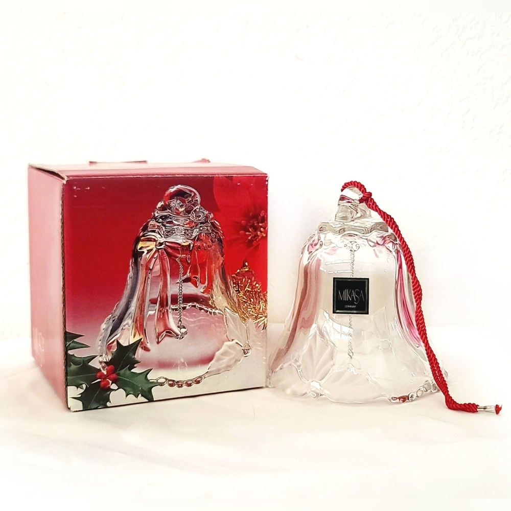 Vintage Mikasa Merriment Crystal Christmas Bell